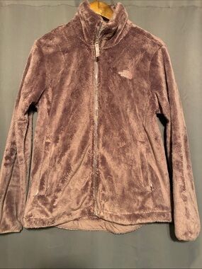 The North Face Women's Plush Full-Zip Jacket in Mauve Medium